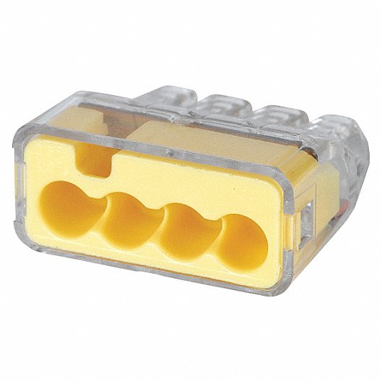 12AWG PUSH-IN,4-PORT,100 BOX